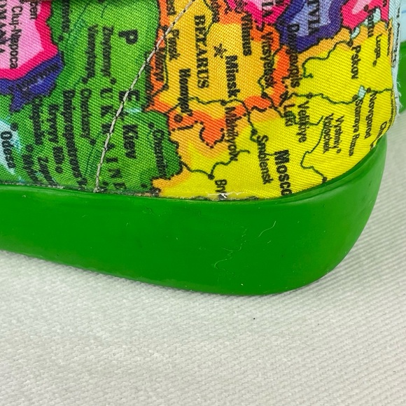 Hot Chocolate Design Chocolaticas Bon Voyage Mary Jane Flat Women’s 8 Map - Picture 15 of 16